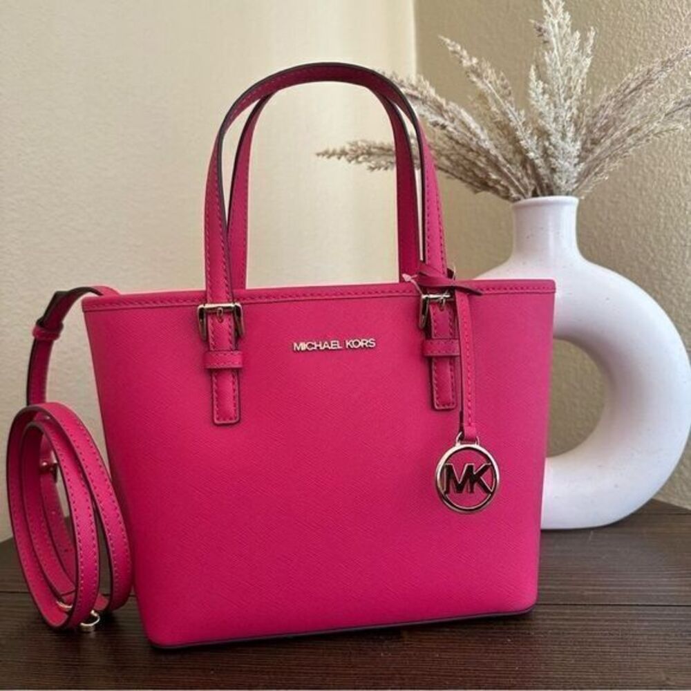 Michael Kors jet set travel xsmall carryall tote crossbody bag
